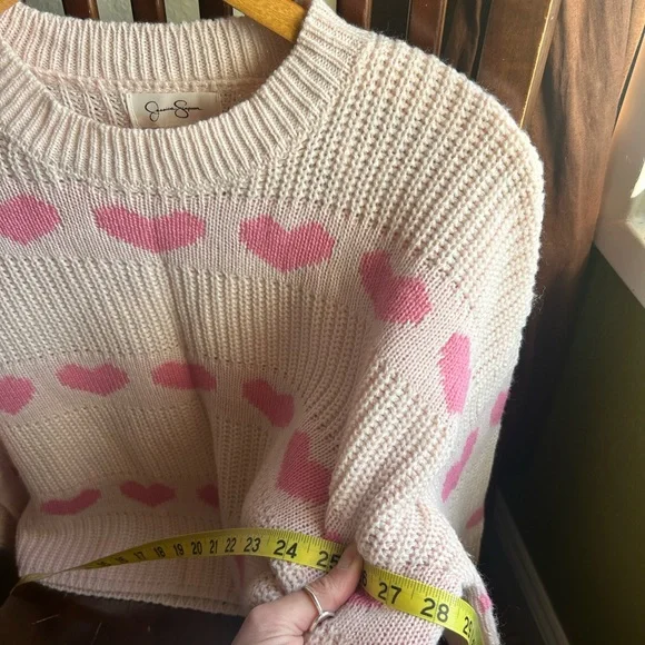 Pink Heart Sweater - Picture 2 of 5
